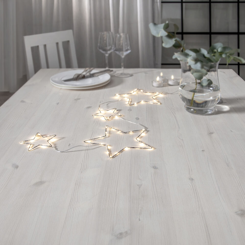 Weihnachtssterne, DEW DROP STARS, 60 warmweie LEDs