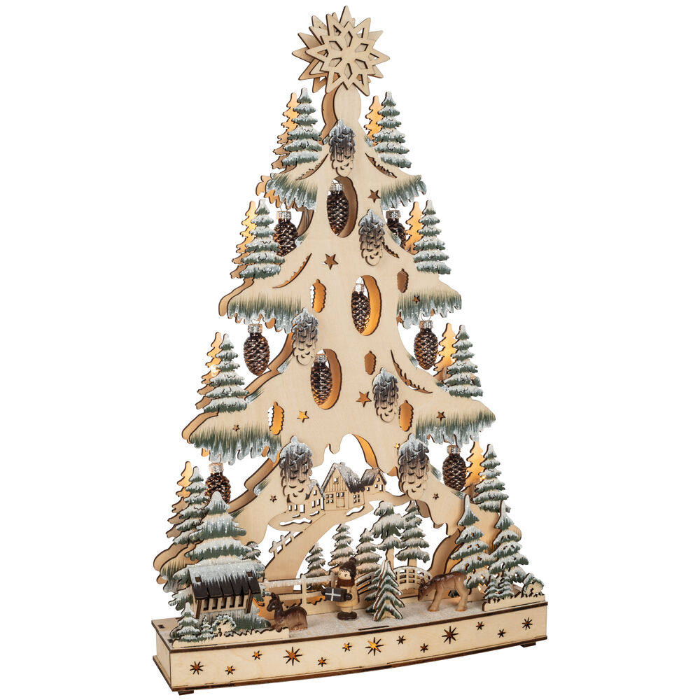 Weihnachtsleuchter, TANNENBAUM, 15 warmweie LEDs