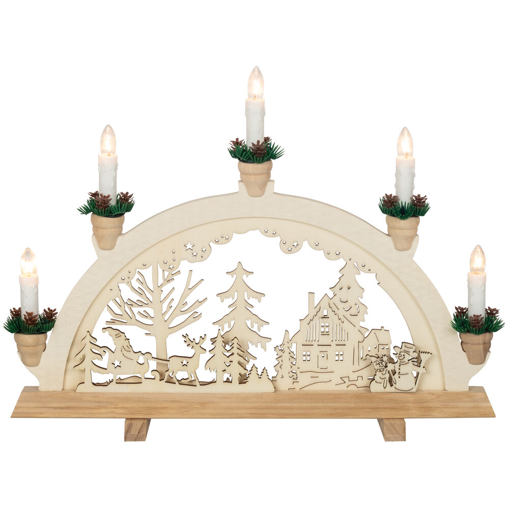 Weihnachtsleuchter, WINTERWALD, 5 x E10/55V/3W