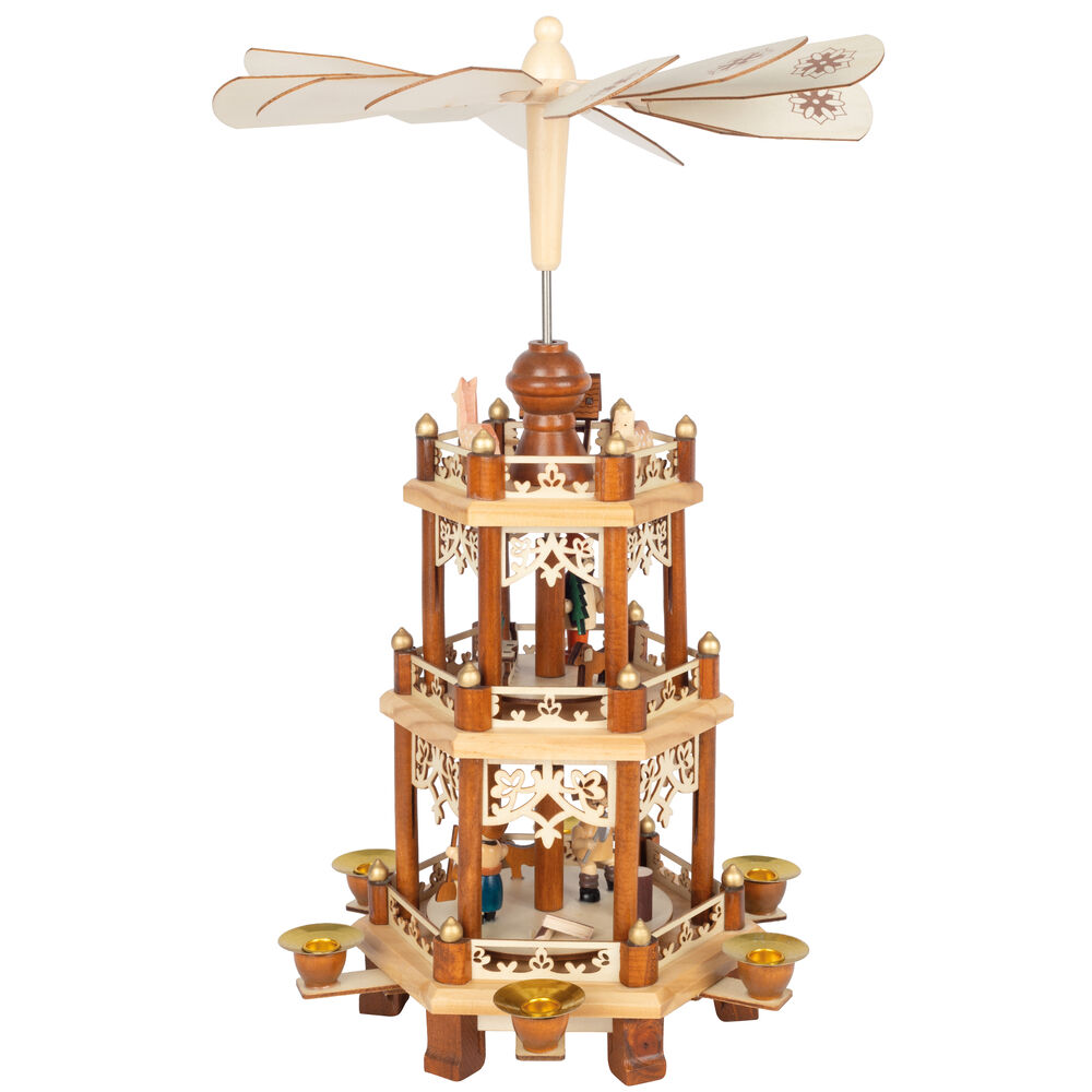 Pyramide, WALDWEIHNACHT, f�r 6 Pyramidenkerzen