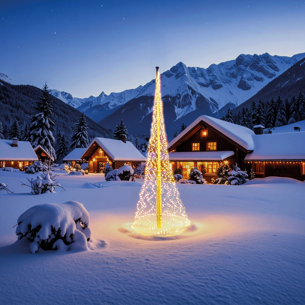 Fahnenmastbeleuchtung, 1.440 warmwei�e LEDs