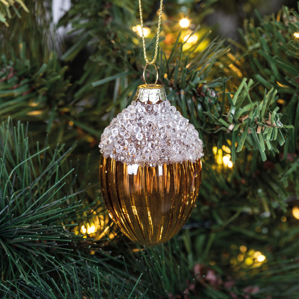 Weihnachtsbaumbehang, Haseln�sse, 3er-Set