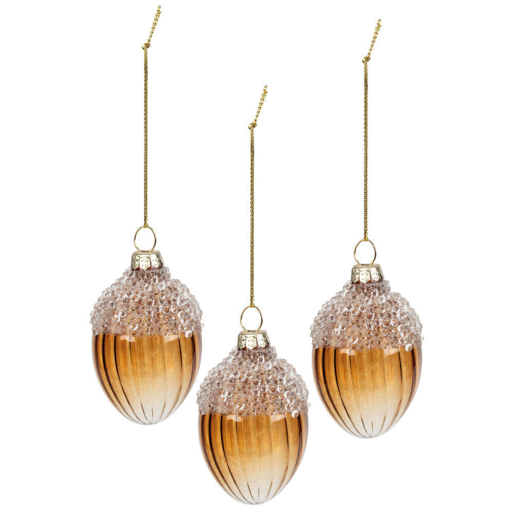 Weihnachtsbaumbehang, Haseln�sse, 3er-Set Bild 2