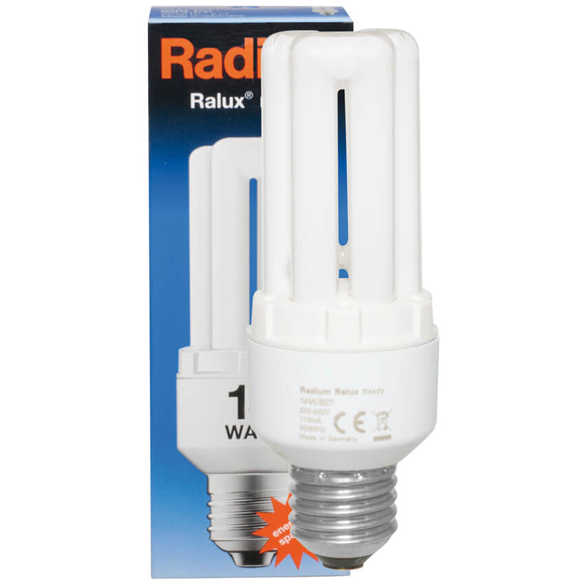 Energiesparlampe, RALUX READY, E27/14W, LF 840, L 126,  45