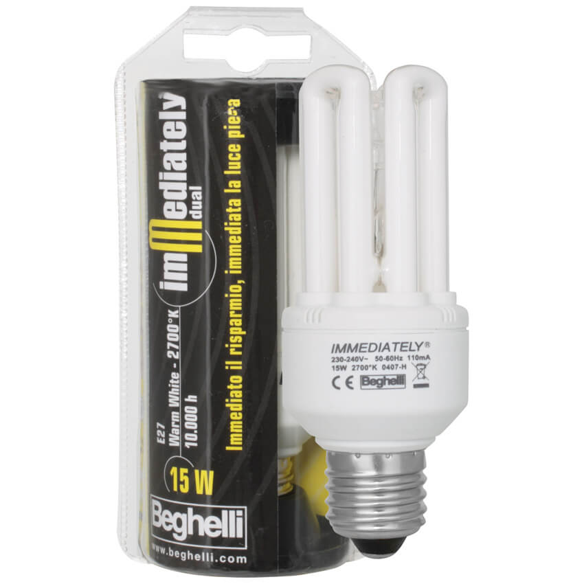 Energiesparlampe, IMMEDIATELLY DUAL, E27/25W, LF 827, L 155,  48