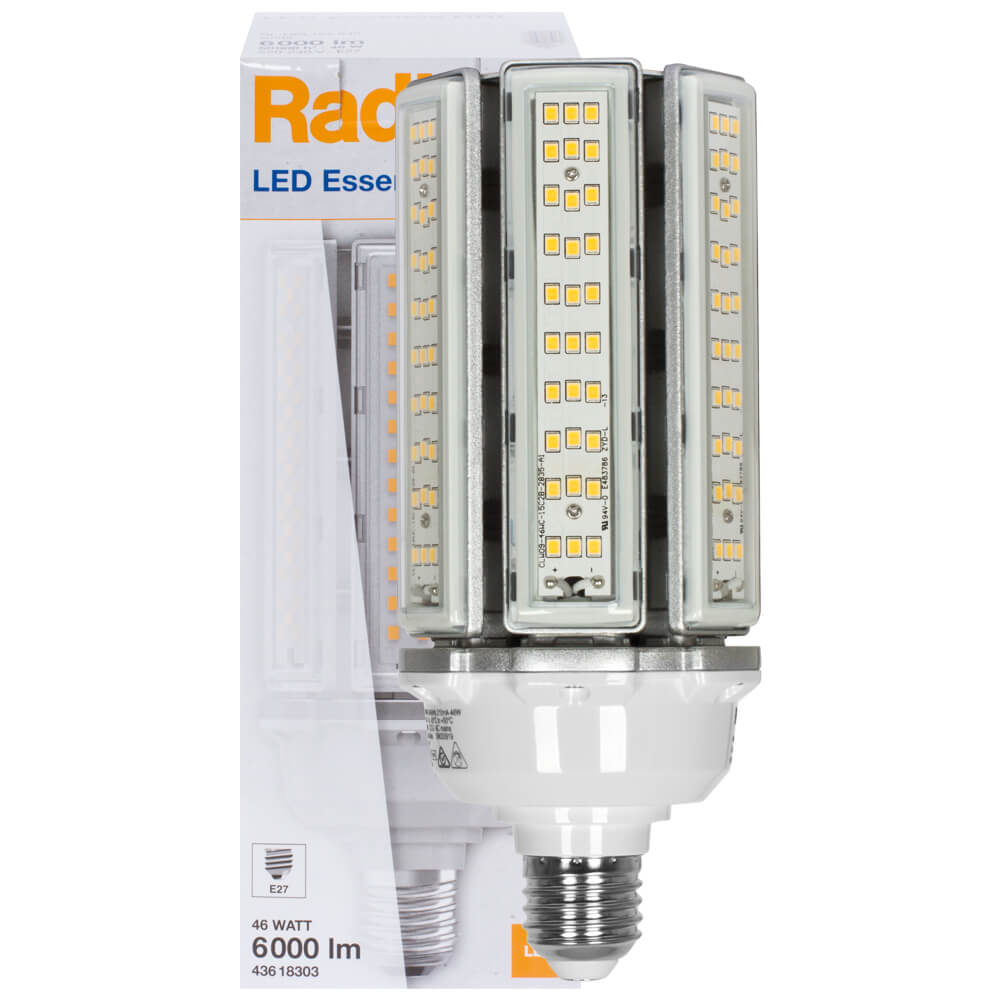 LED-Speziallampe, RaLED HRL, klar, E27/41W, 6.000 lm, 4000K