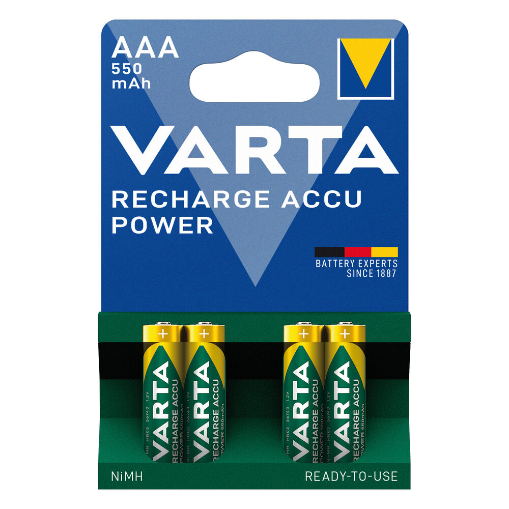 NiMh-Akku, RECHARGE ACCU POWER,  Micro, AAA, 1,2V, vorgeladen,  Blisterware