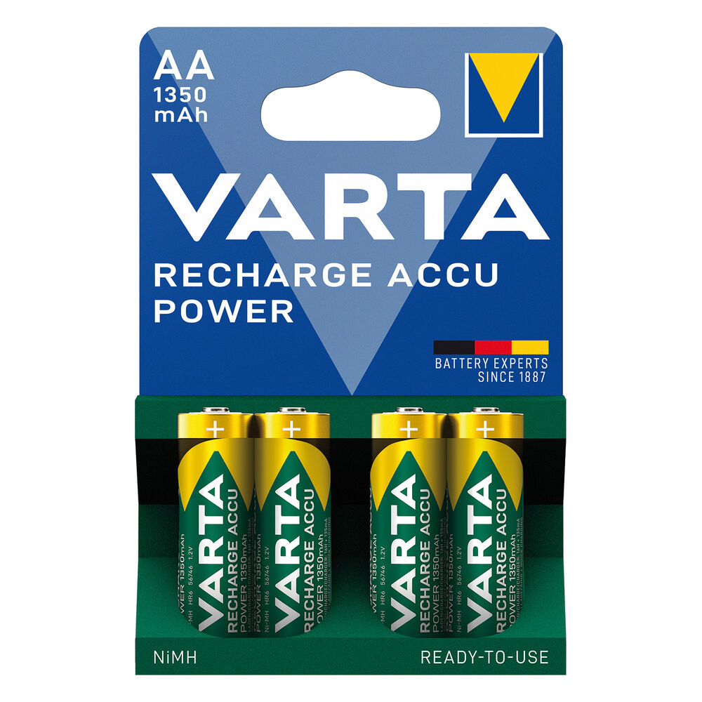 NiMh-Akku, RECHARGE ACCU POWER,  Mignon, AA, 1,2V, vorgeladen,  Blisterware