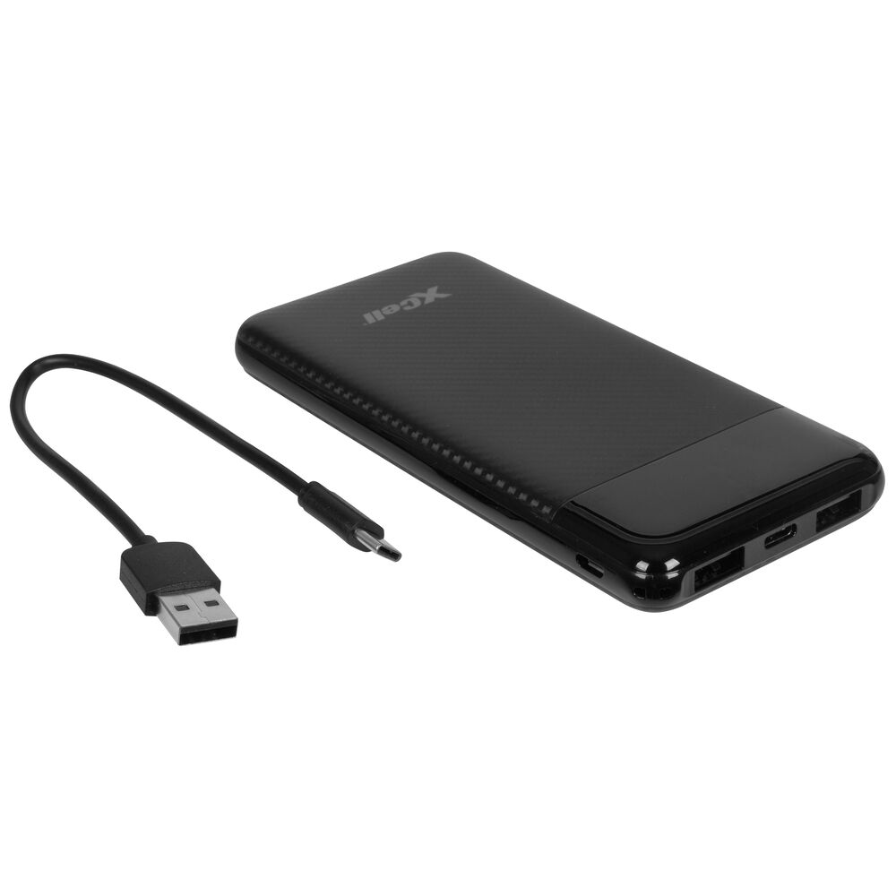 Powerbank, 10.000 mAh, Eingang: Micro-USB + USB-C, Ausgang: USB-A Bild 2