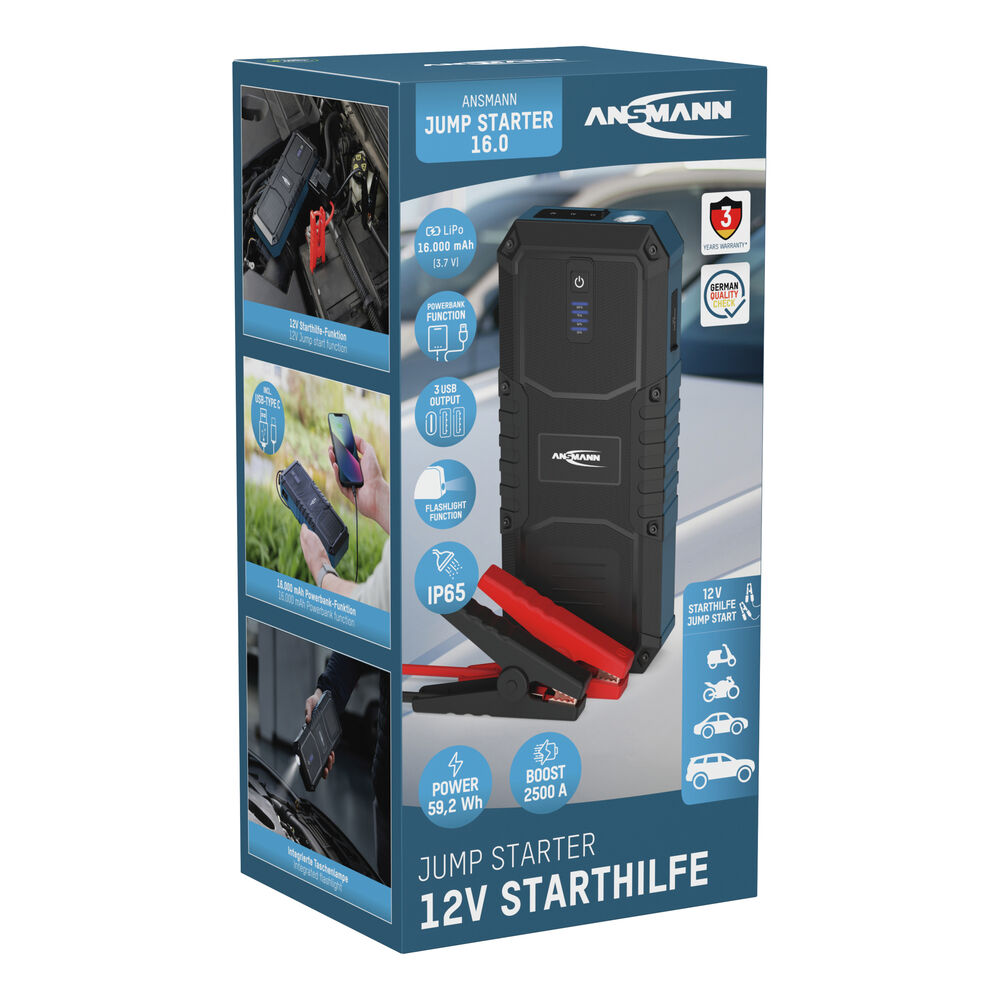 Kfz-Starthilfe, JUMP STARTER 16.0, 12V/16.000 mAh Bild 7