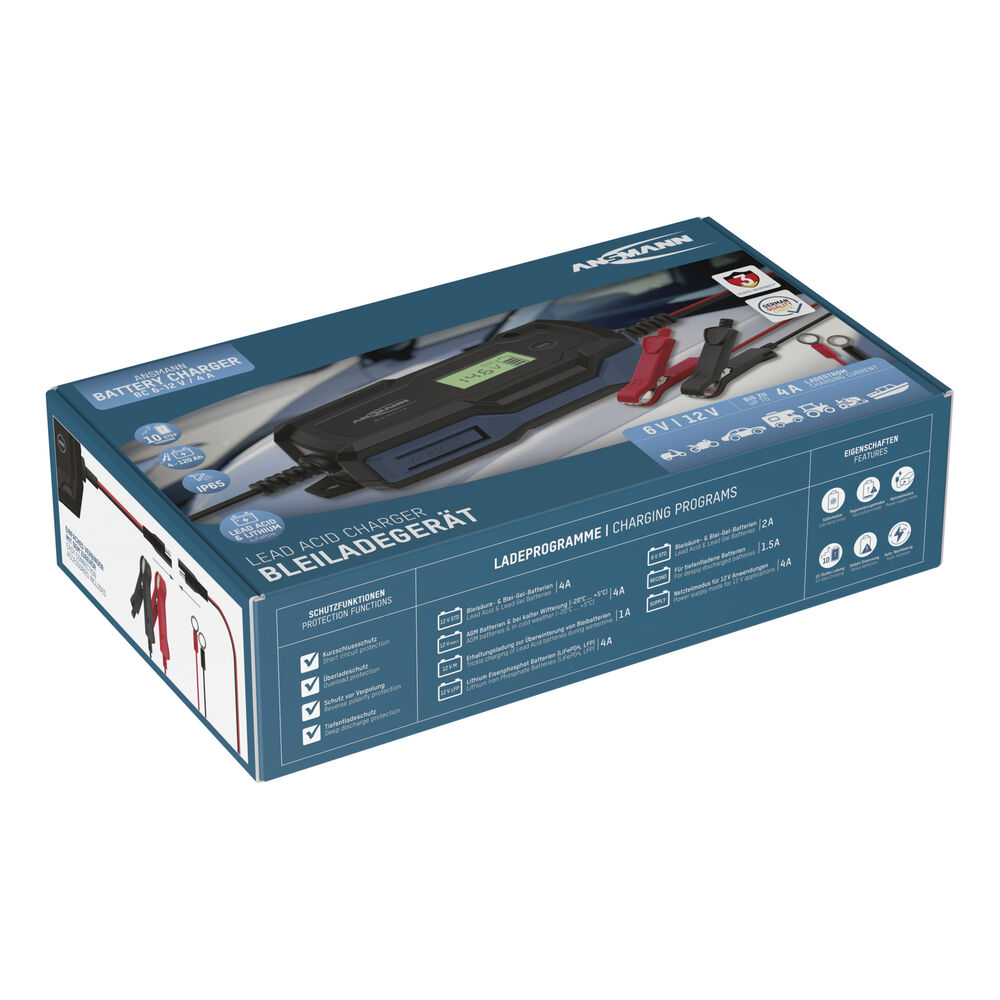 Kfz-Ladegert, BC 6-12V/4A, mit LCD-Anzeige Bild 8