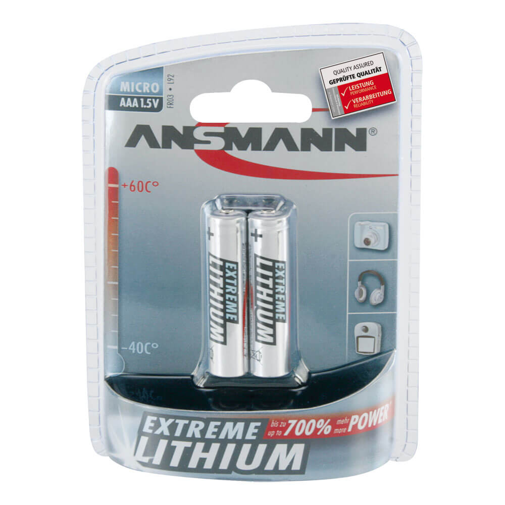 Batterie, Lithium, EXTREME LITHIUM, Blisterware