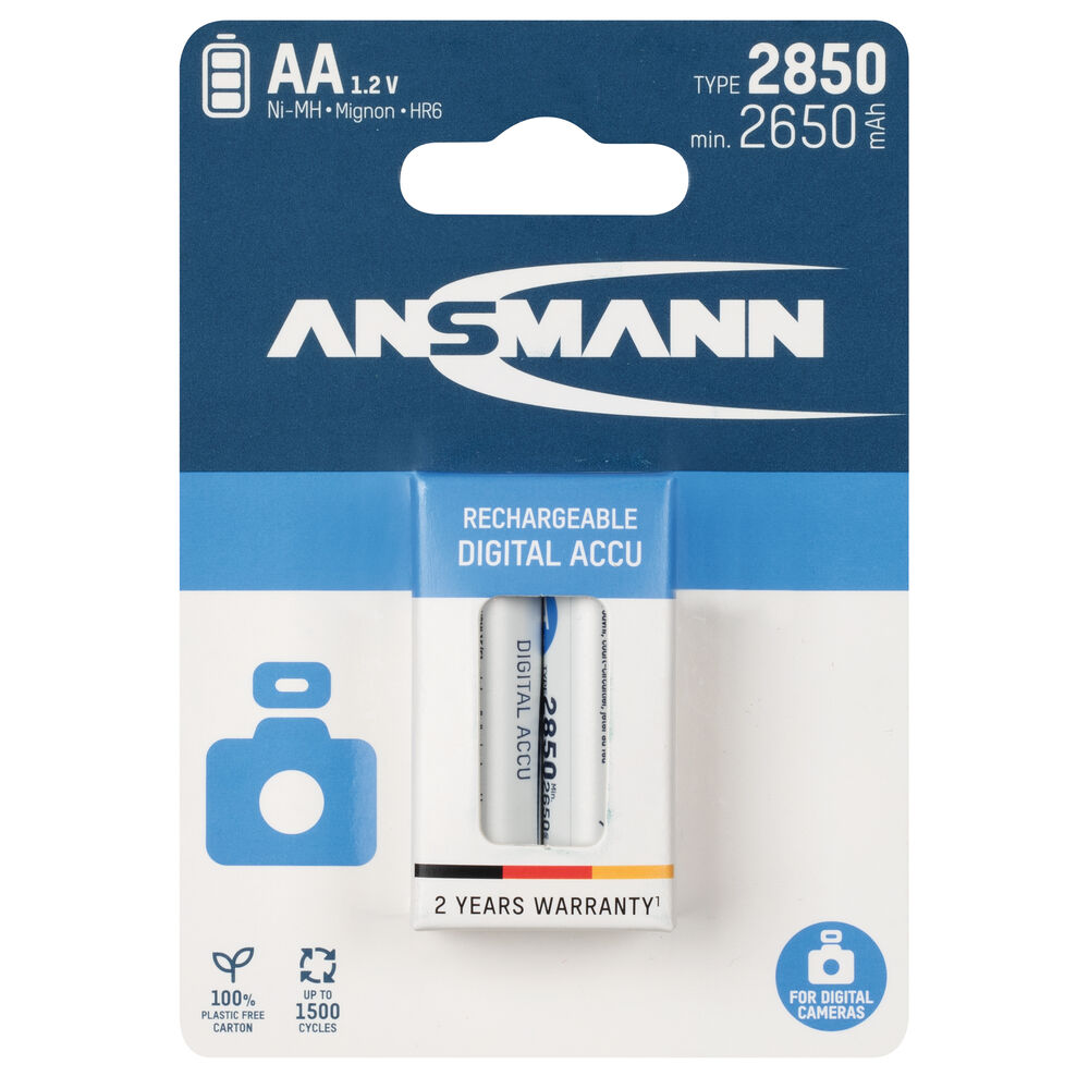 NiMh-Akku, PREMIUM DIGITAL, fr Kameras etc.,  Mignon, AA, 1,2V/2650 mAh,  Blisterware