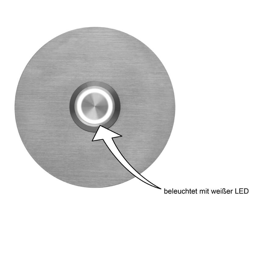 UP-Klingeltaster, LED-beleuchtet Bild 2