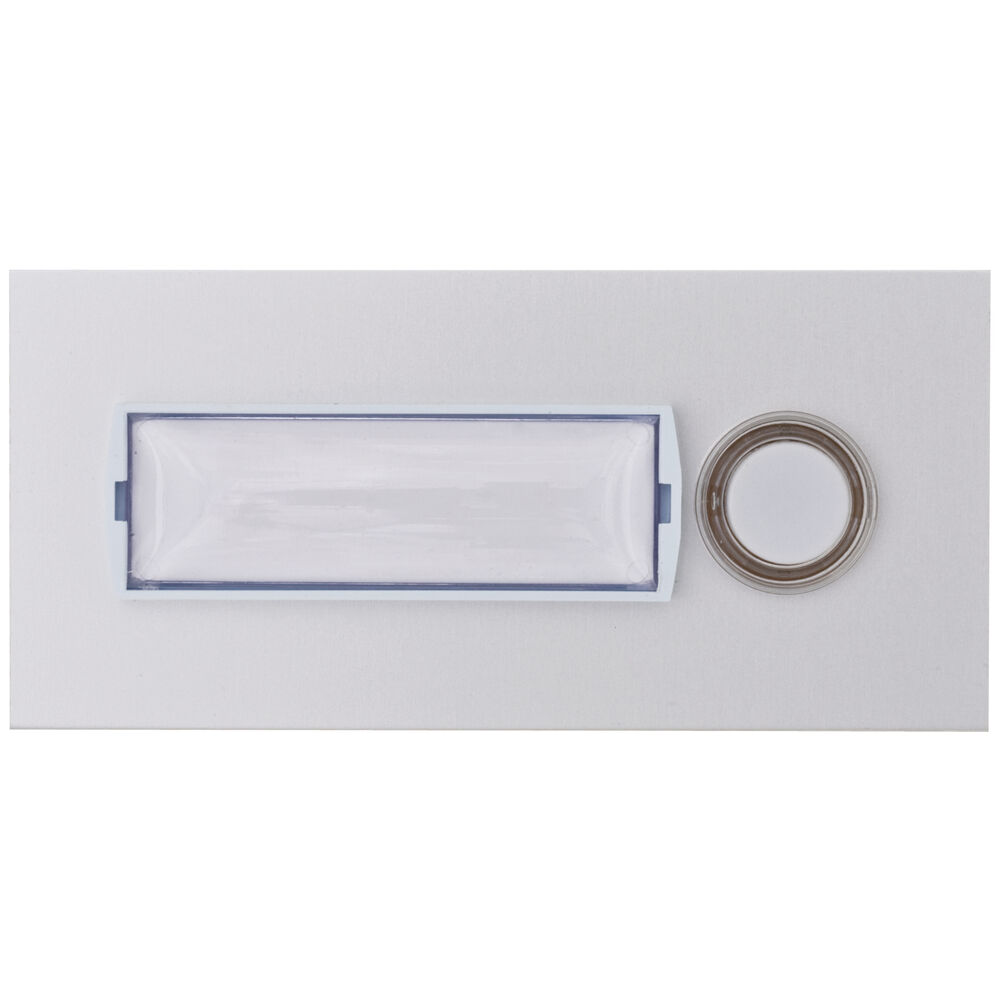 UP-Klingeltaster, Frontplatte Aluminium eloxiert, beleuchtet mit Soffitte, 1 Taster