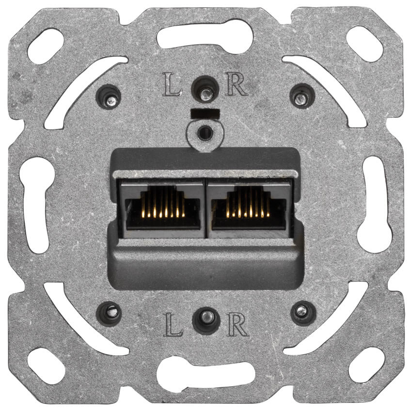 Anschlussdose bis 500 MHz, UP-UAE-8/8-CAT 6A, f�r Daten�bertragung, mit LSA-Plus-Klemmen