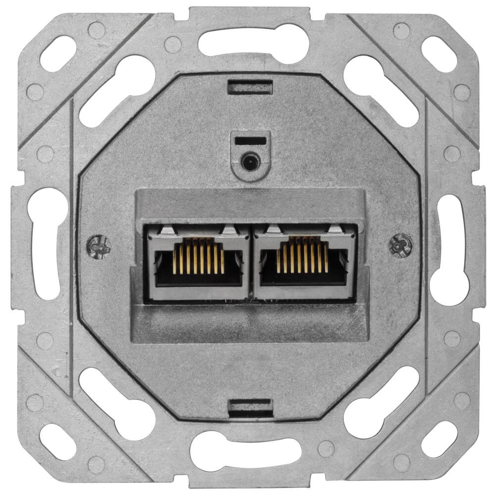 Anschlussdose bis 500 MHz, UP-UAE-CAT 6A, LSA-Ringanschlusstechnologie