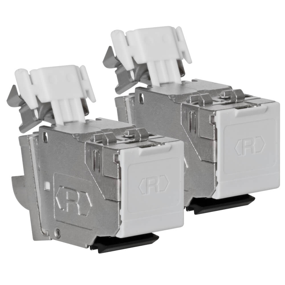 ISO-Universal-Einbaumodul, CAT 8.1/Class I, 40 GB, Datenbertragung bis 2000 MHz, 1 x RJ45