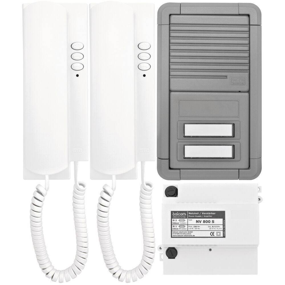 Tr-Sprechanlage fr das 2-Familien-Haus, SET 102, Mehrdraht-Technik