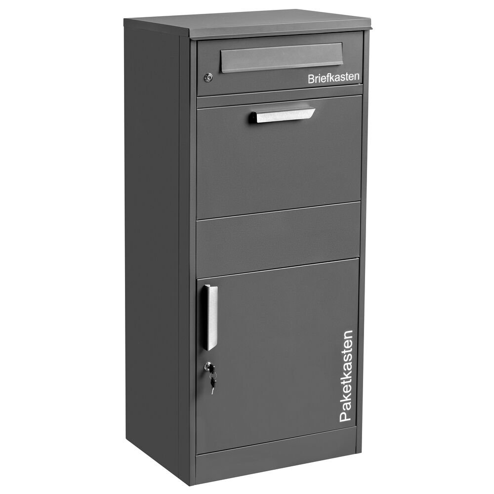 Paketbriefkasten, 2 Fcher, fr Briefe und Pakete