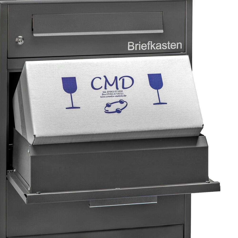 Paketbriefkasten, 2 Fcher, fr Briefe und Pakete Bild 3