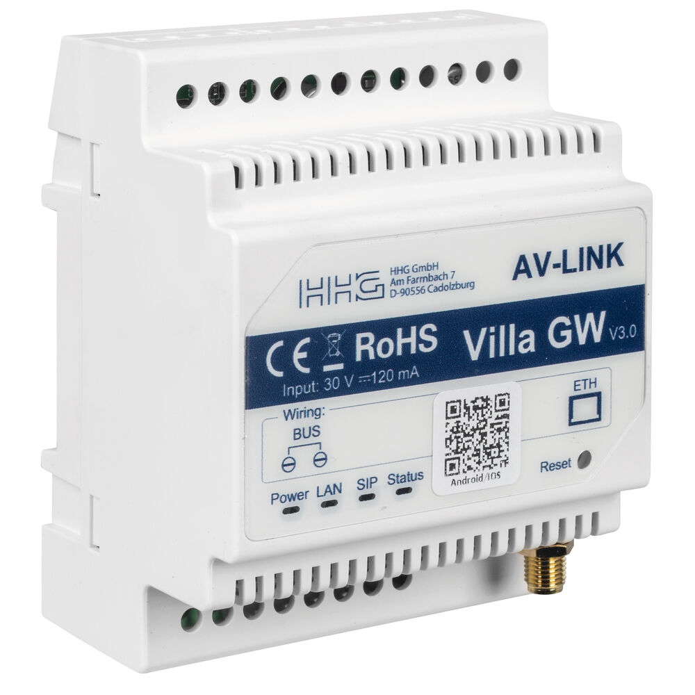 Smarthome WLAN-Gateway, VILLA GW, 2-Draht-BUS-Technik
