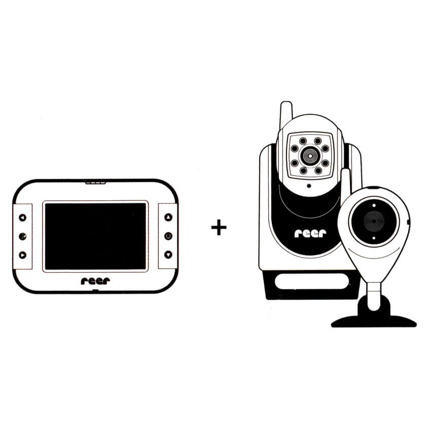 FUNK-Elterneinheit fr  Video-Babyphone, DISPLAY,  Farbdisplay L, 3,5 Zoll Bild 3
