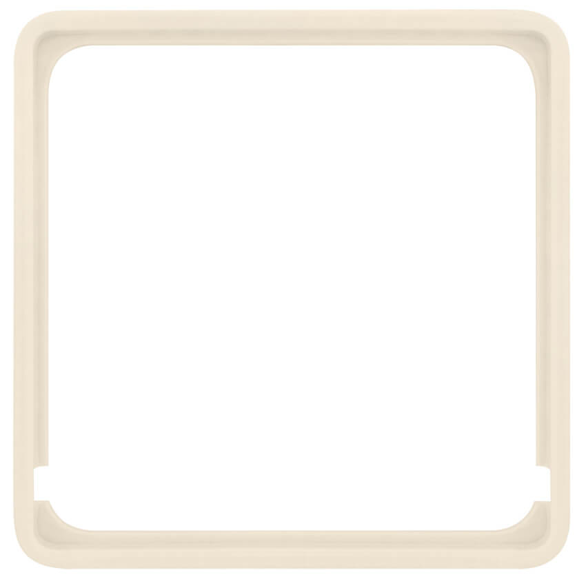 Adapterrahmen, fr Fremdgerte mit Zentralplatte 50 x 50 mm, passend fr Berker Modul 2, wei