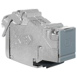 ISO-Universal-Einbaumodul, CAT 6A, 10G, Datenbertragung bis 500 MHz, feste Kabelzufhrung