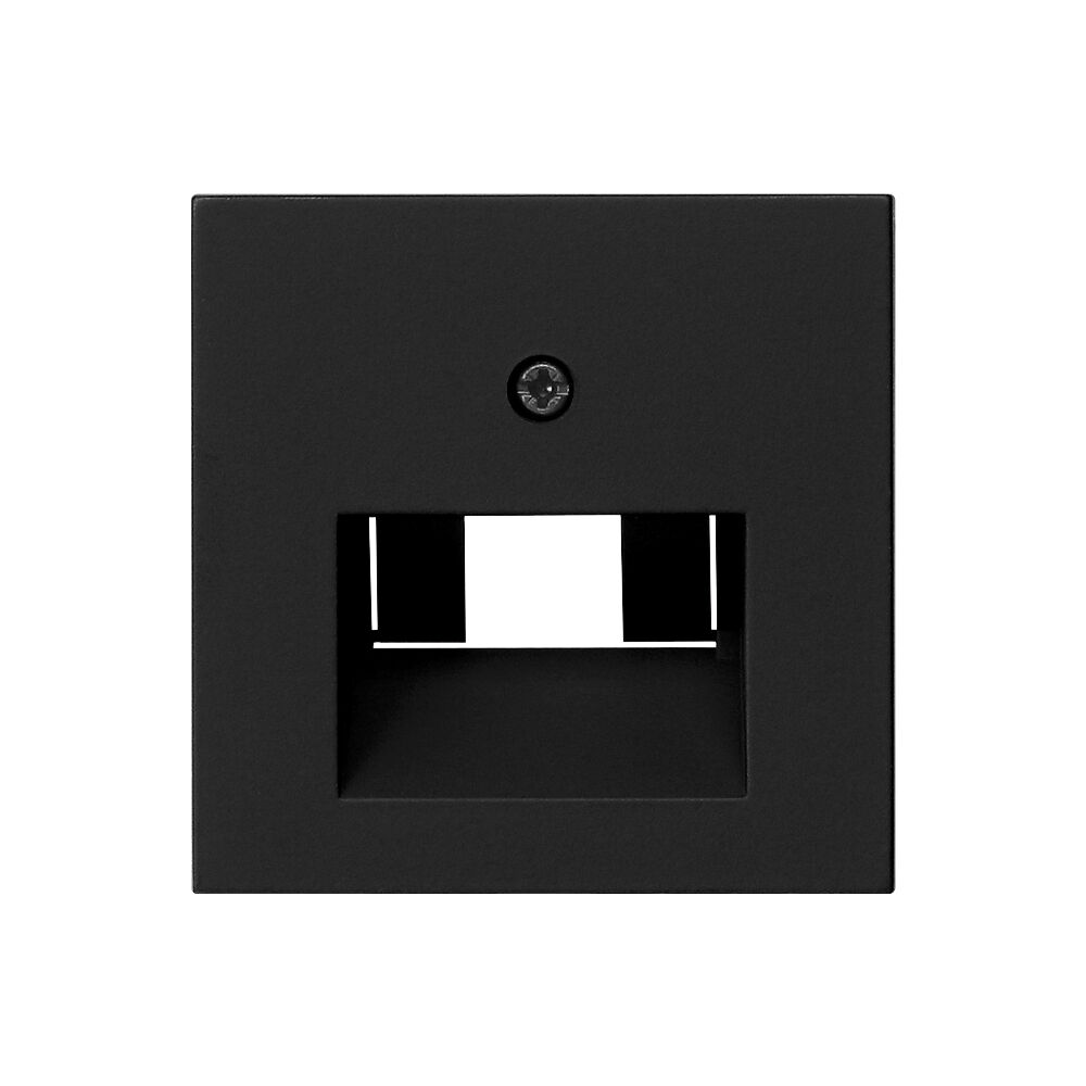 Zentralplatte, fr 1 bis 2-fach UAE-Anschlussdose, Standard 55, schwarz matt