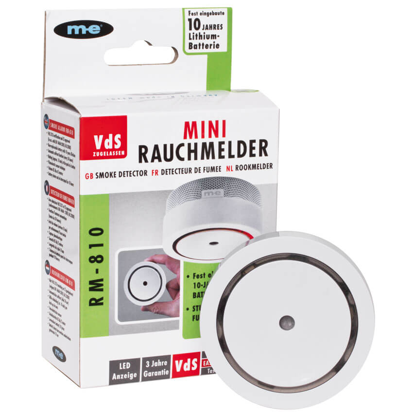  Mini-Rauchmelder, 20570, mit Stummschaltfunktion, inkl. 10-Jahres-Lithium-Batterie,  72  Bild 2