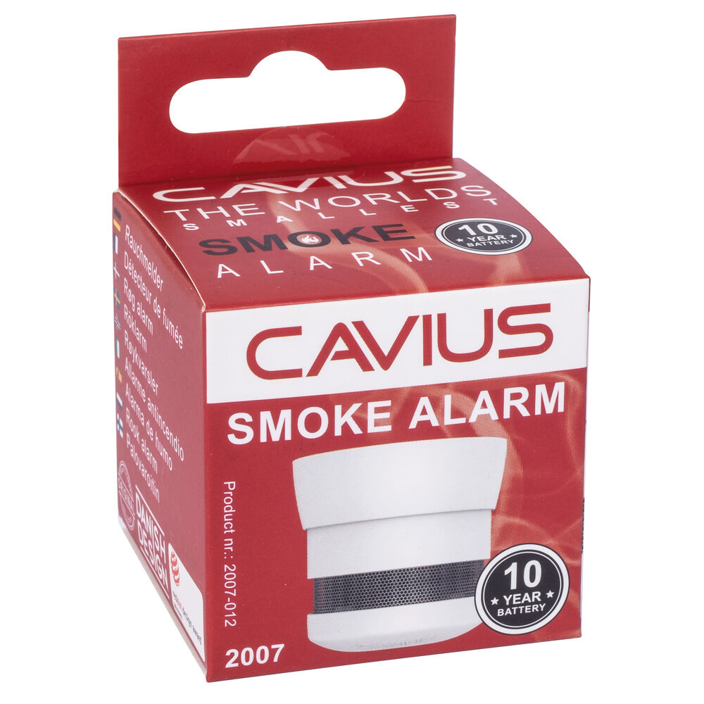 Mini-Rauchmelder, CAVIUS, 2007-012, fotoelektrisch, inkl. ~10 Jahres-Lithium-Batterie Bild 3