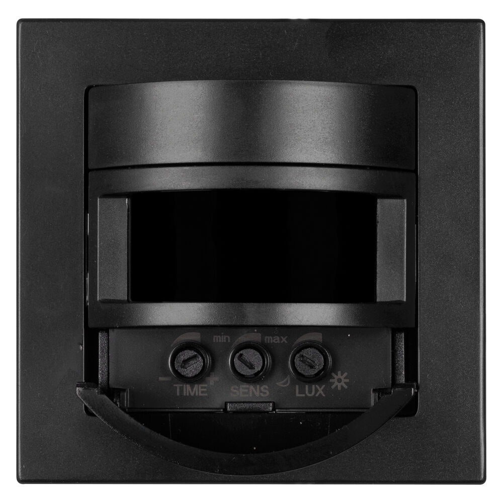 Kombi-Bewegungsmelder, 500W, LED 150W, Lfter 150W, 3-Draht, Reichweite bis 8 m, Zentralplatte 55 x 55 mm, schwarz matt Bild 7