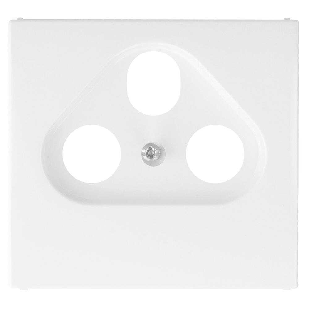 Zentralplatte, f�r TV/Radio/SAT- Antennensteckdose, APOLO 5000, signalwei�