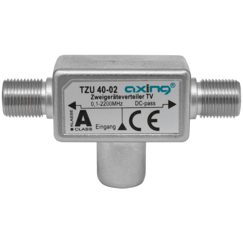 Verteiler, TZU 40-02, 3-fach, F-Stecker/2 F-Buchsen