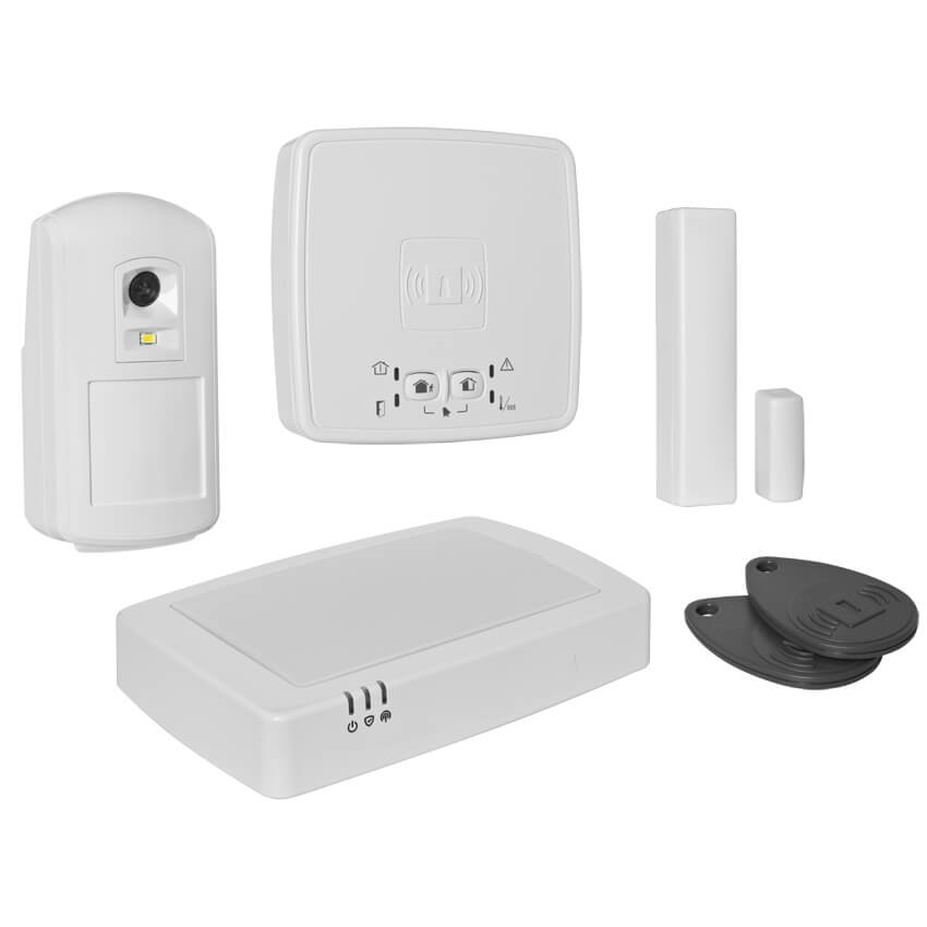 Funk-Alarmanlagen-Set mit Kamera, HS912S, EVOHOME SECURITY