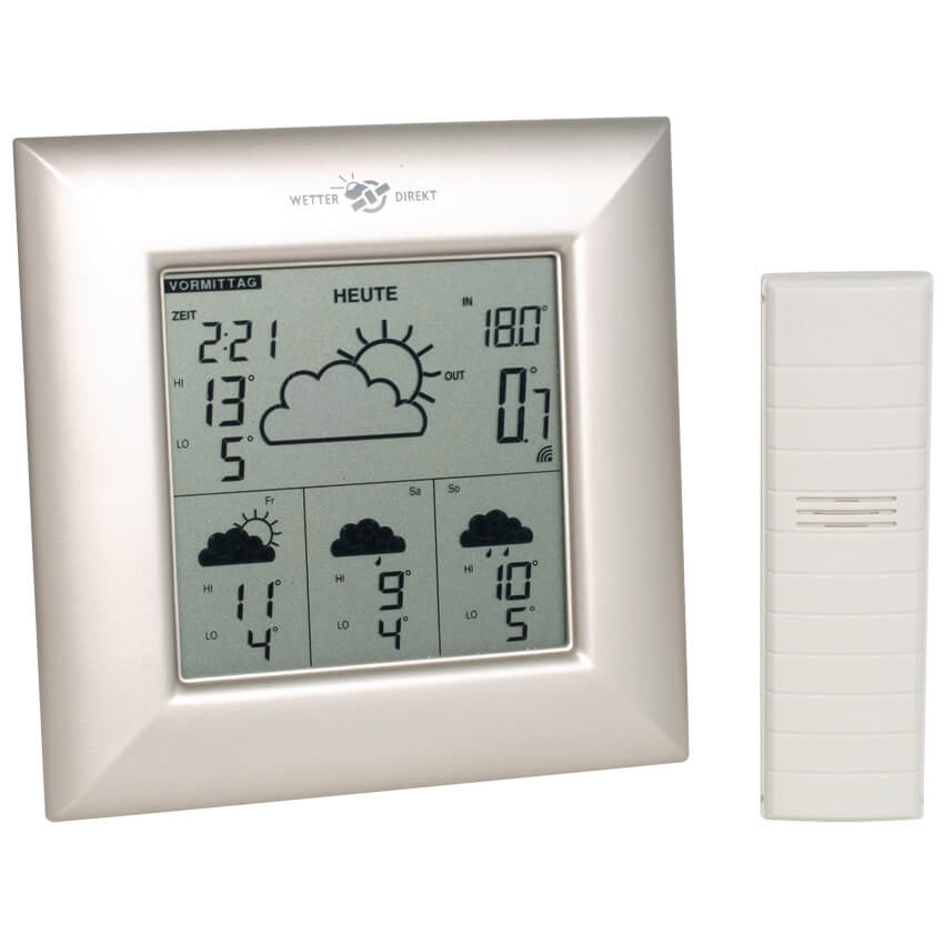 Wetterstation, WD 4000, mit Funkuhr