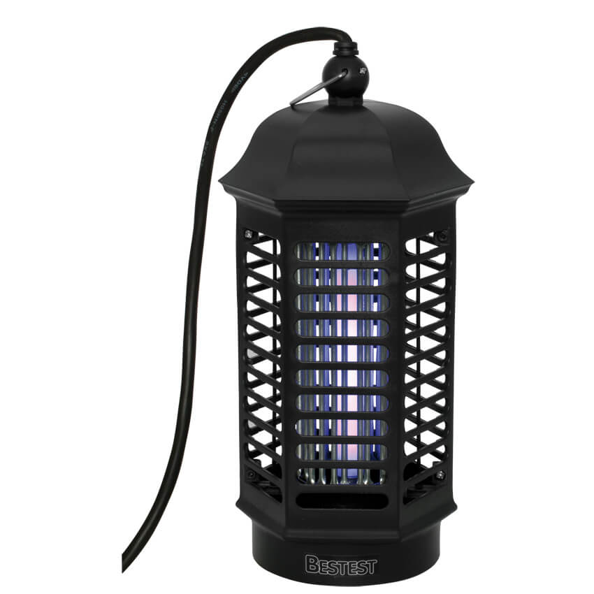 UV-Insektenvernichter, 1 x G5/4W-Blaulicht- Rhrenlampe, schwarz