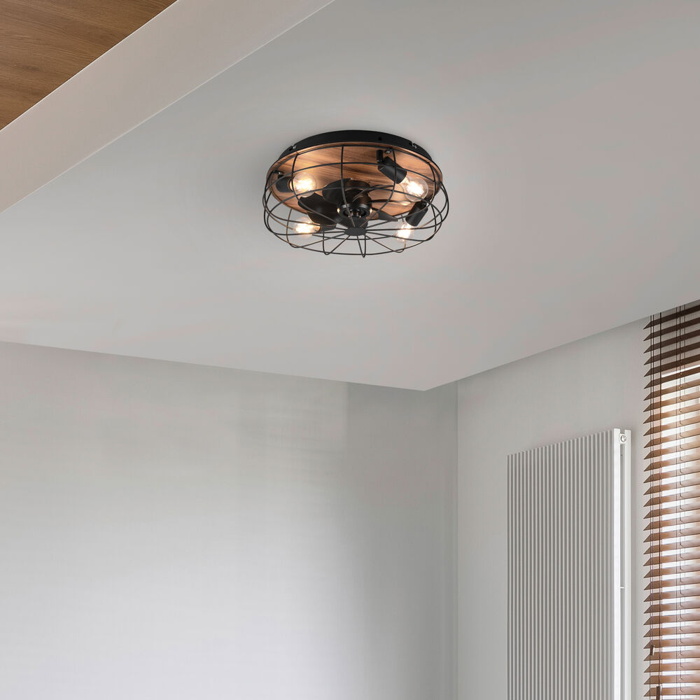 Deckenventilator, TRONDHEIM, 4 x E27/10W Bild 5