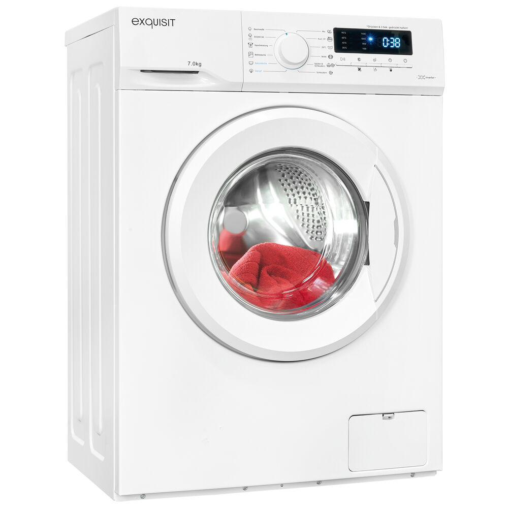Waschmaschine, 12 Waschprogramme, Nennkapazitt 7 kg, Startzeitverzgerung einstellbar, H 845, B 595, T 495
