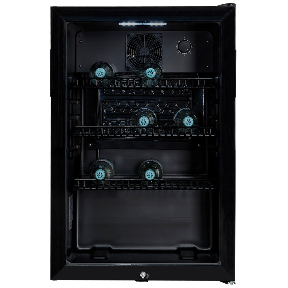Glastrkhlschrank, 118 Liter, H 840 abschliebar,  schwarz Bild 3