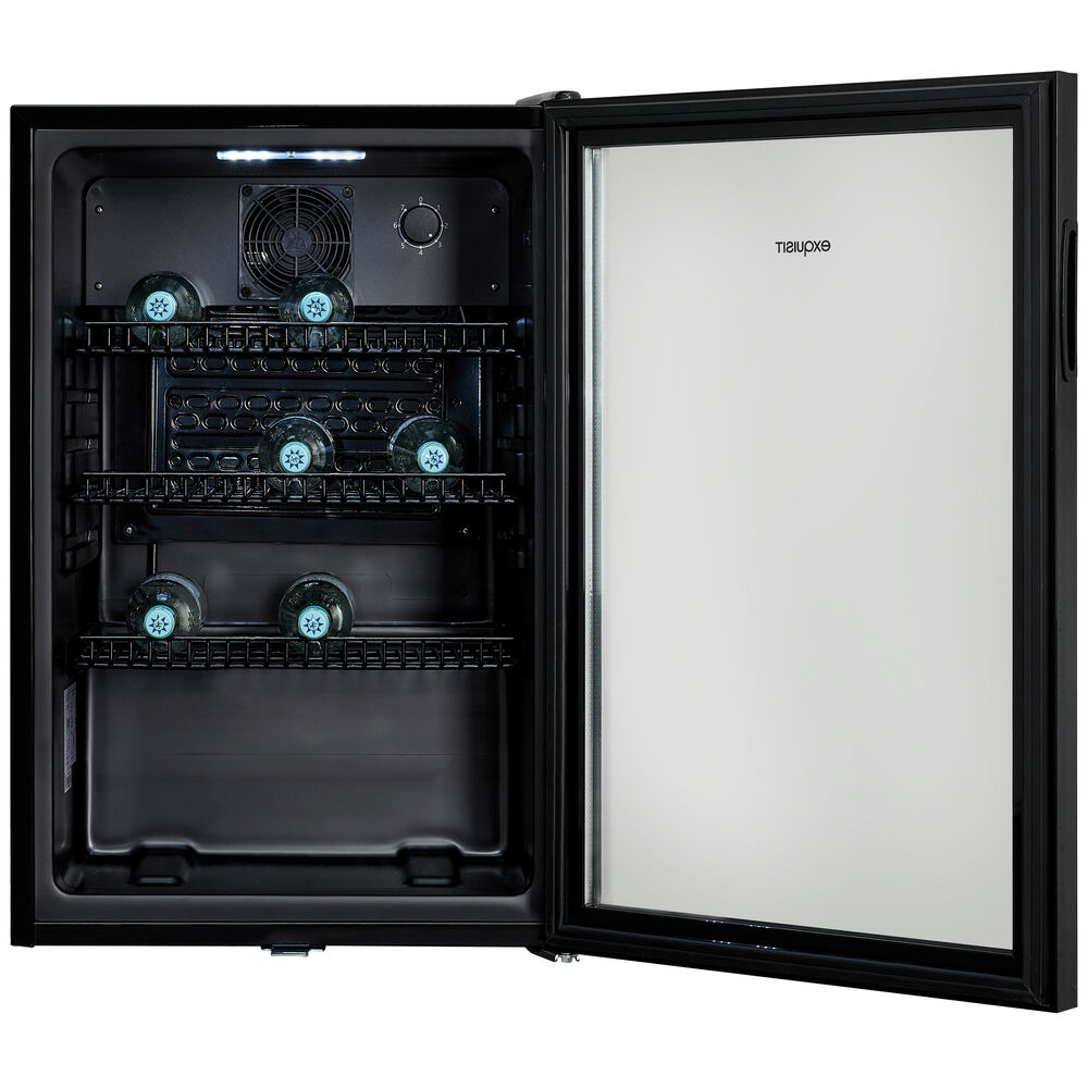 Glastrkhlschrank, 118 Liter, H 840 abschliebar,  schwarz Bild 4