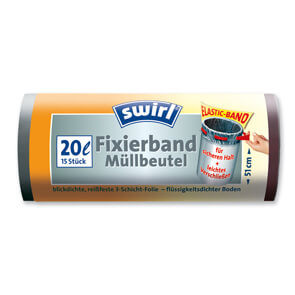  Fixierband-Mllbeutel, 20 Liter, 15 Stck 
