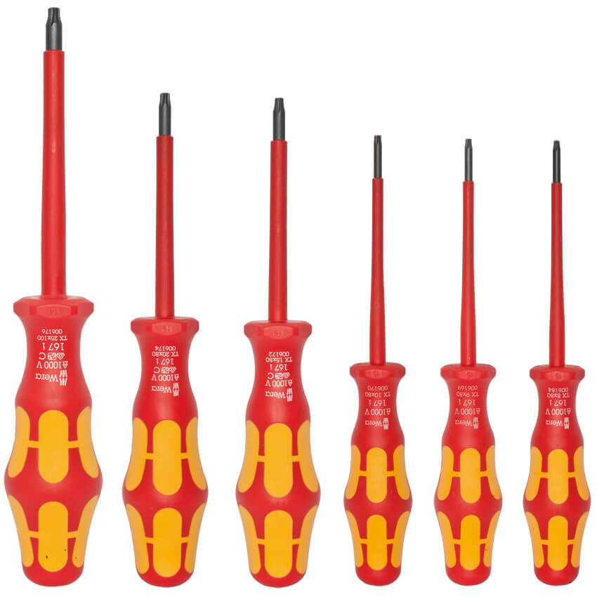 VDE-Schraubendreher-Satz, KRAFTFORM PLUS SERIE 100, mit Torx, 6-teilig