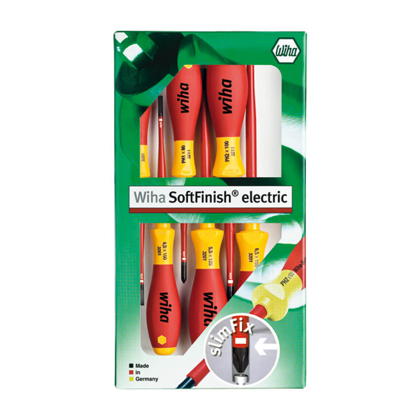 VDE-Schraubendreher-Satz, SOFTFINISH-SLIMFIX, mit Schlitz und PH, 6-teilig Bild 2