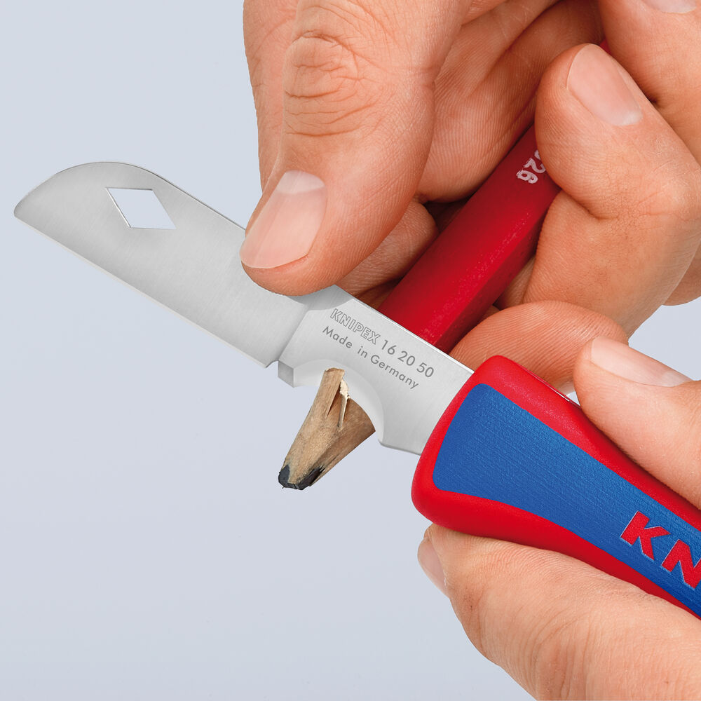 Kabel-Messer, mit Kunststoffgriffschalen, Klinge mit Griffhilfe Bild 6