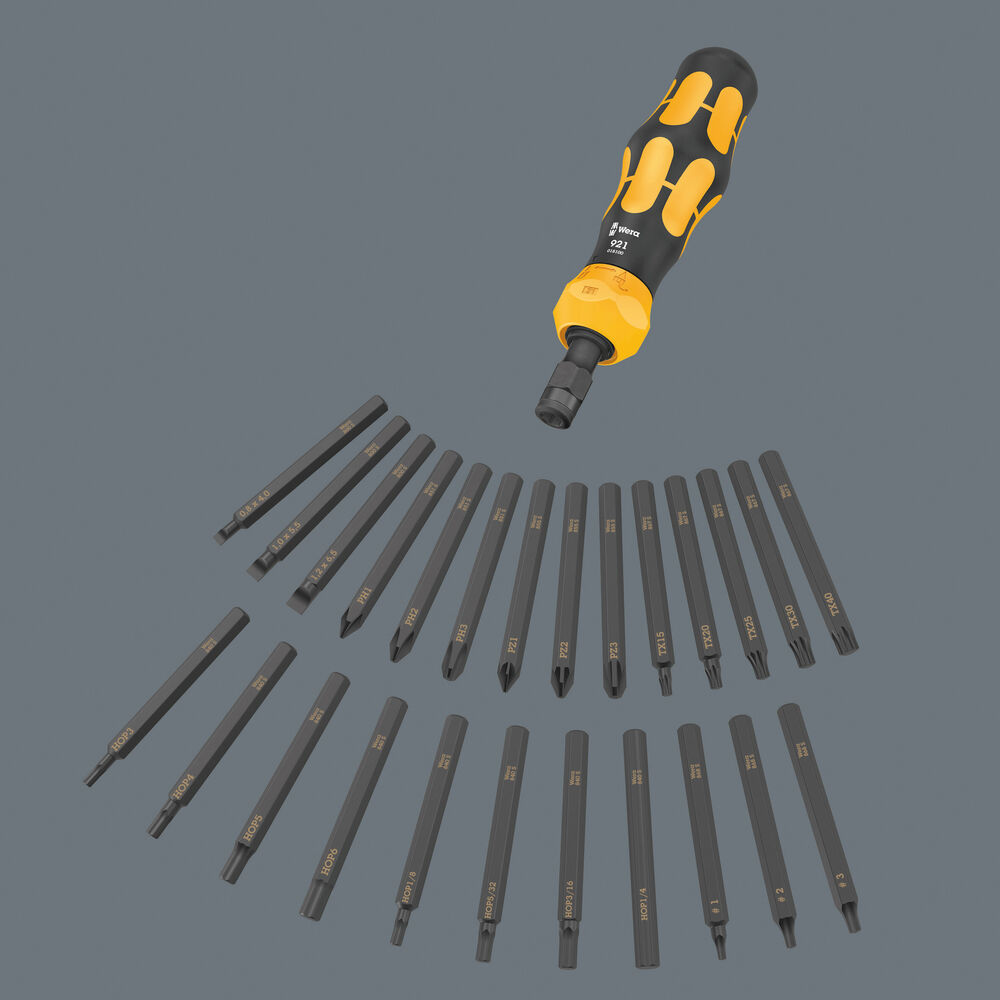 Wechselklingen-Schraubendreher-Set, Kraftform Kompakt 900 Set 1, 19-teilig, mit Falttasche Bild 7