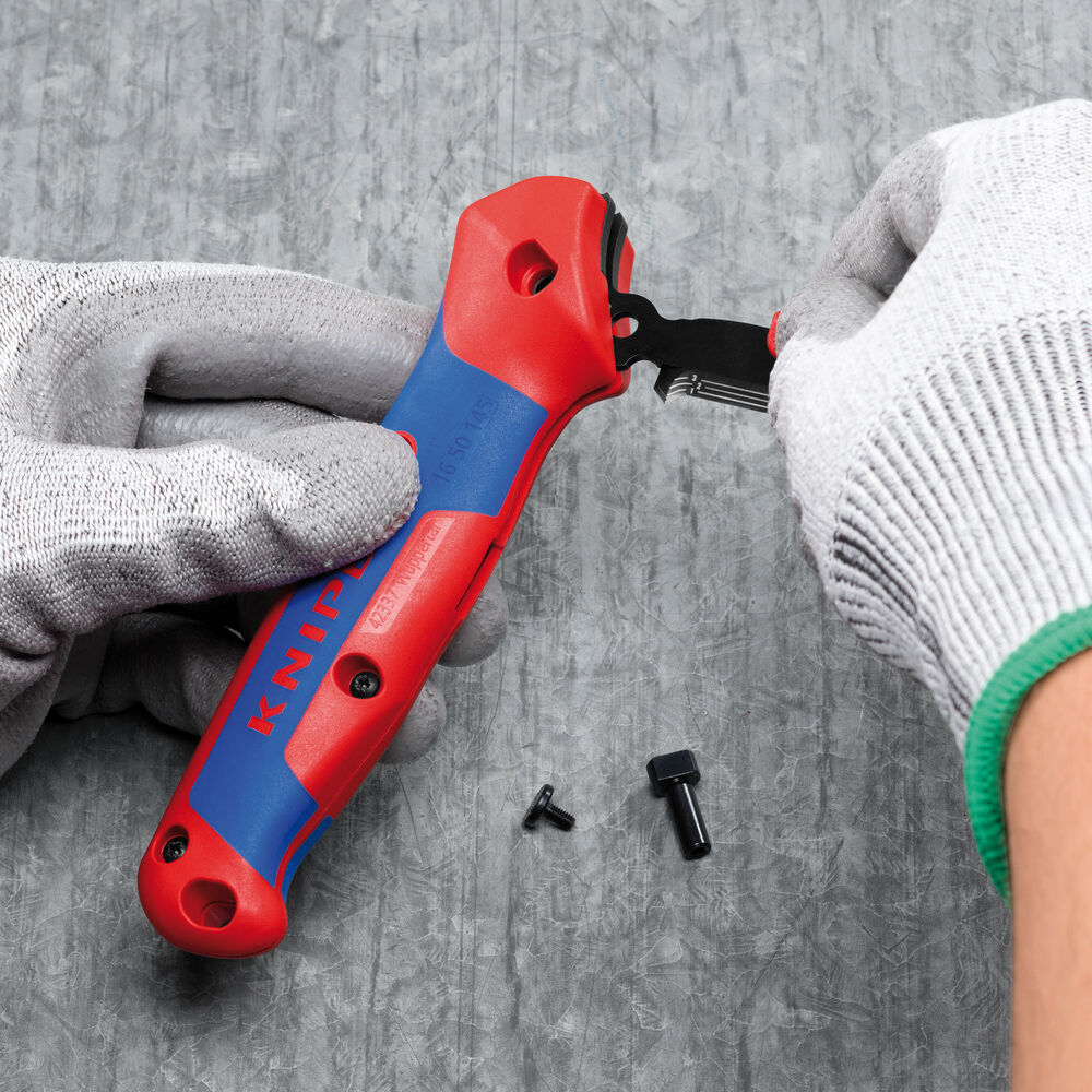 Abmantelungsmesser, mit Gleitschuh und Ratschenfunktion, L 146 Bild 4