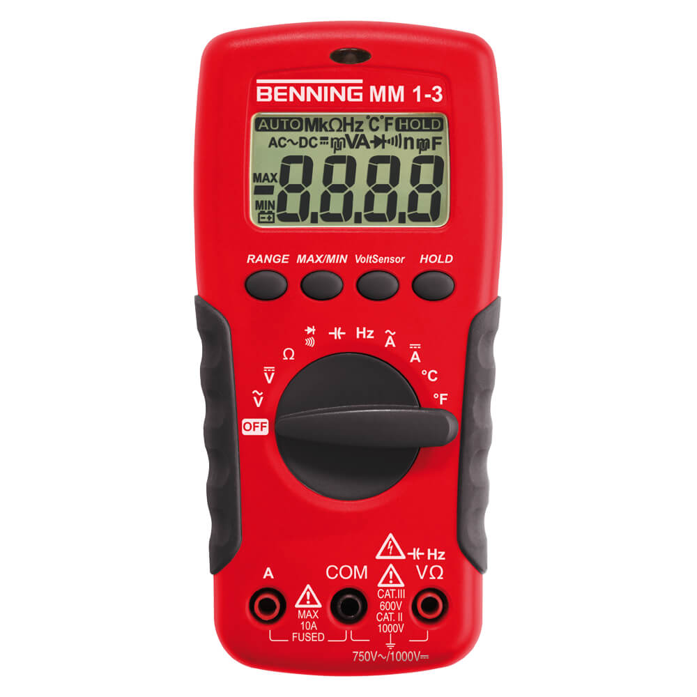 Digital-Multimeter, MM 1 - 3, CAT III 600V