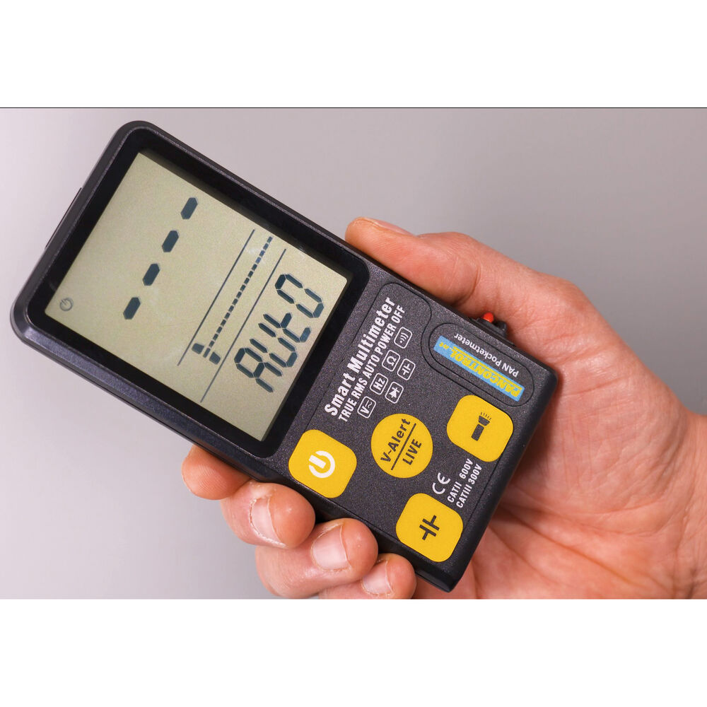 Taschen-Digital-Multimeter, POCKETMETER, im Handyformat, CAT III 300V/CAT II 600V Bild 2